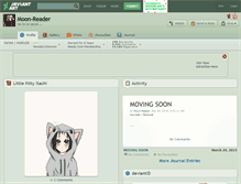Tablet Screenshot of moon-reader.deviantart.com