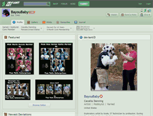 Tablet Screenshot of bayoubaby.deviantart.com