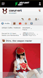 Mobile Screenshot of coeurvert.deviantart.com