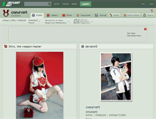 Tablet Screenshot of coeurvert.deviantart.com