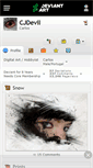 Mobile Screenshot of cjdevil.deviantart.com