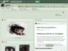Tablet Screenshot of cjdevil.deviantart.com