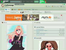 Tablet Screenshot of alicejames.deviantart.com