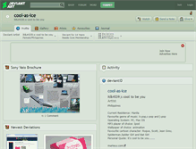 Tablet Screenshot of cool-as-ice.deviantart.com