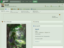 Tablet Screenshot of nendil.deviantart.com