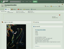 Tablet Screenshot of incomprehensible.deviantart.com