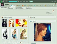 Tablet Screenshot of demiaria.deviantart.com