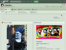 Tablet Screenshot of cospoison.deviantart.com