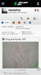 Mobile Screenshot of myntefox.deviantart.com