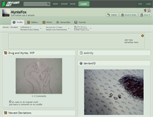Tablet Screenshot of myntefox.deviantart.com