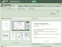Tablet Screenshot of darktubes.deviantart.com