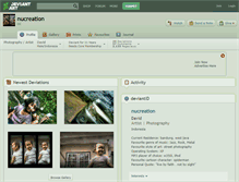 Tablet Screenshot of nucreation.deviantart.com