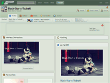 Tablet Screenshot of black-star-x-tsubaki.deviantart.com