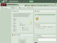 Tablet Screenshot of childpornbusters.deviantart.com