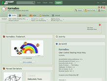 Tablet Screenshot of karmaboo.deviantart.com