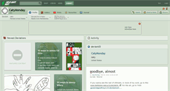 Desktop Screenshot of catymonday.deviantart.com