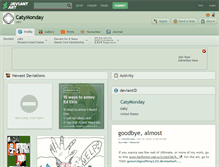 Tablet Screenshot of catymonday.deviantart.com