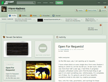 Tablet Screenshot of i-have-madness.deviantart.com