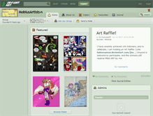 Tablet Screenshot of mobiusartists.deviantart.com