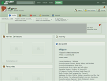 Tablet Screenshot of ekigyuu.deviantart.com