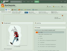 Tablet Screenshot of blueglassnotes.deviantart.com