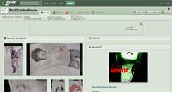 Desktop Screenshot of blackskeletonparade.deviantart.com