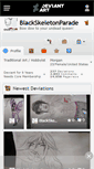 Mobile Screenshot of blackskeletonparade.deviantart.com