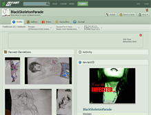 Tablet Screenshot of blackskeletonparade.deviantart.com