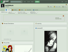 Tablet Screenshot of laylasakura.deviantart.com