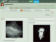 Tablet Screenshot of annadolezalova.deviantart.com
