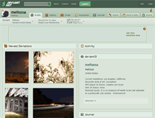 Tablet Screenshot of melissssa.deviantart.com