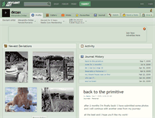 Tablet Screenshot of dezax.deviantart.com