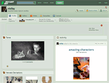 Tablet Screenshot of nixfay.deviantart.com