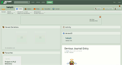 Desktop Screenshot of haloplz.deviantart.com