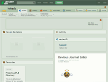 Tablet Screenshot of haloplz.deviantart.com