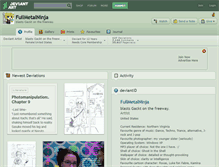 Tablet Screenshot of fullmetalninja.deviantart.com