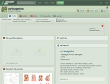 Tablet Screenshot of curiousgenius.deviantart.com