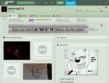 Tablet Screenshot of andrewsgirl16.deviantart.com