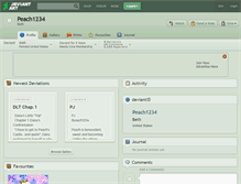 Tablet Screenshot of peach1234.deviantart.com