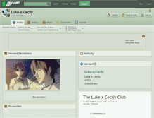 Tablet Screenshot of luke-x-cecily.deviantart.com