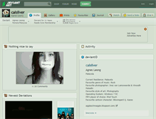 Tablet Screenshot of calsilver.deviantart.com
