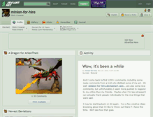 Tablet Screenshot of minion-for-hire.deviantart.com