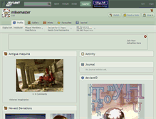 Tablet Screenshot of mikemaster.deviantart.com