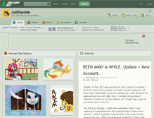 Tablet Screenshot of justdayside.deviantart.com