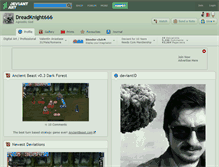 Tablet Screenshot of dreadknight666.deviantart.com