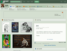 Tablet Screenshot of inyia.deviantart.com