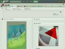 Tablet Screenshot of caruda.deviantart.com