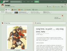 Tablet Screenshot of garagos.deviantart.com