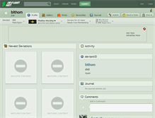 Tablet Screenshot of bithom.deviantart.com