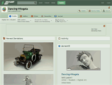 Tablet Screenshot of dancing-hitogata.deviantart.com